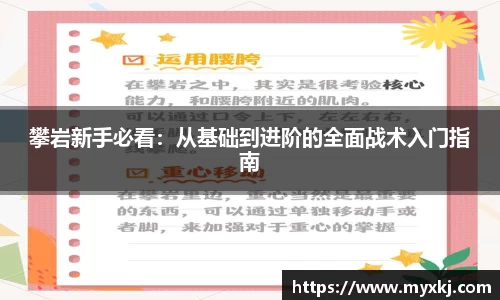 攀岩新手必看：从基础到进阶的全面战术入门指南